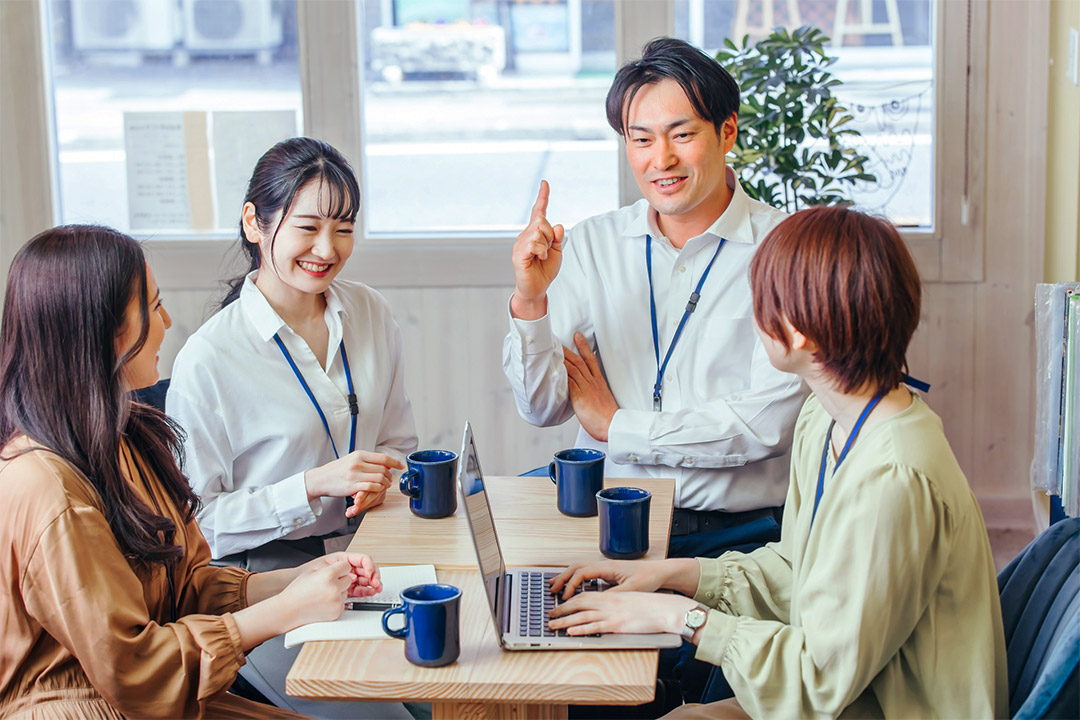 職業見学会の風景